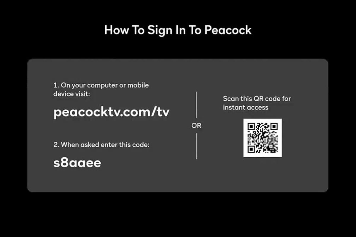 Peacock Tv.com/tv Activation Code